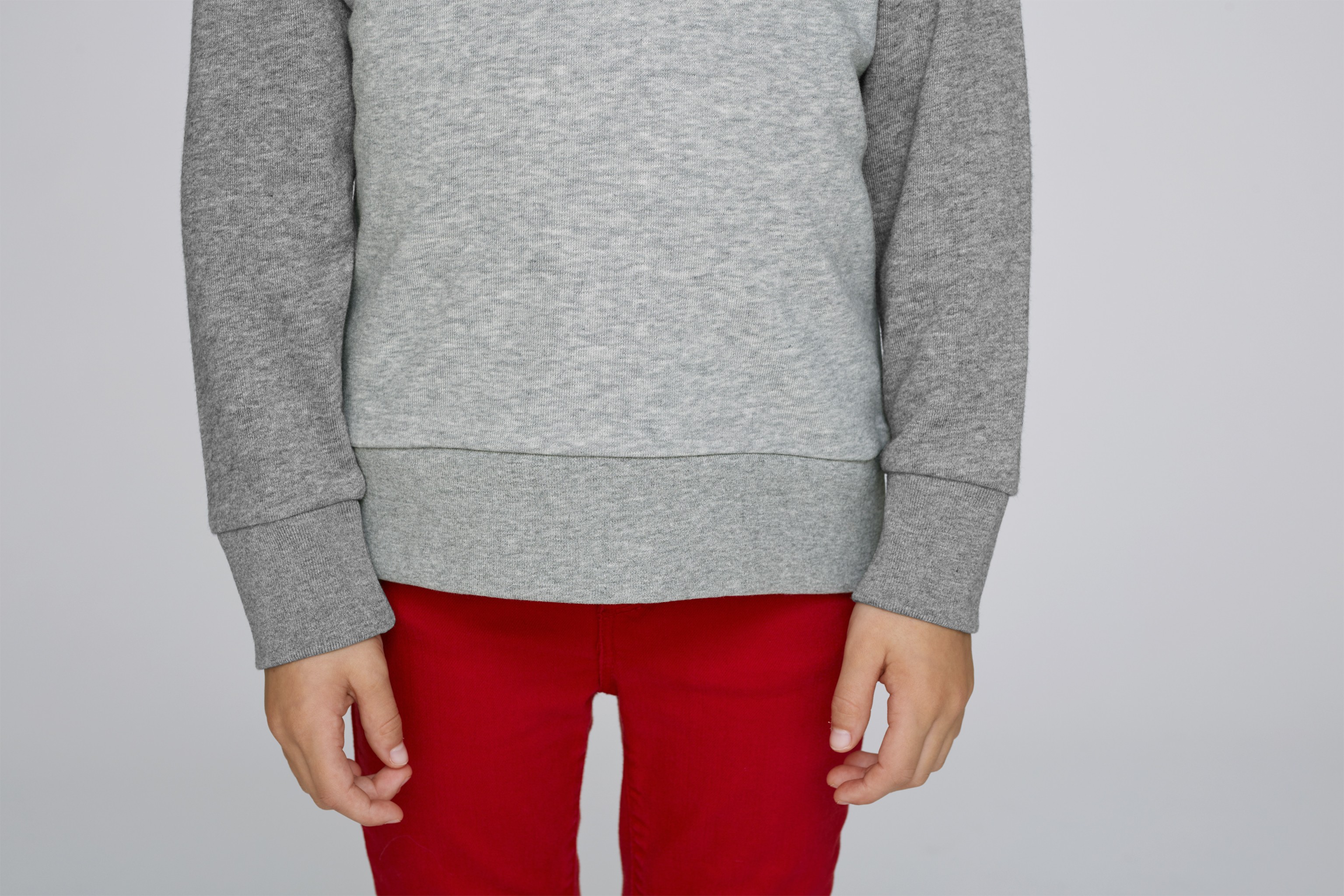 Sweat-shirt coton bio à col rond enfant -