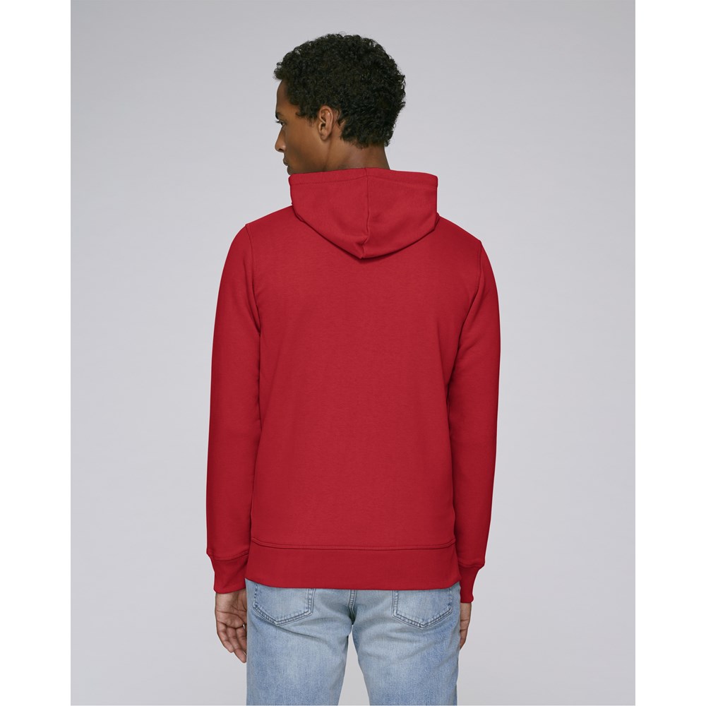Sweatshirt en coton bio zippé à capuche -