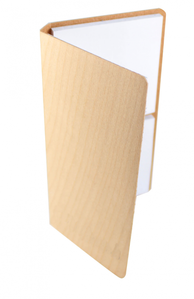 Carnet Post'It en bois - Made in France -