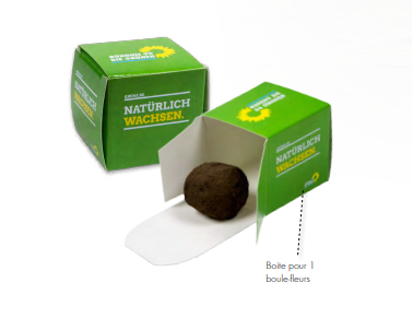 Boule fleur à planter - Made in Europe -