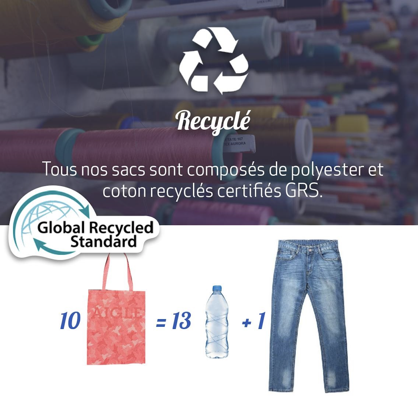 Gym Bag Recyclé fabriqué en France - 7