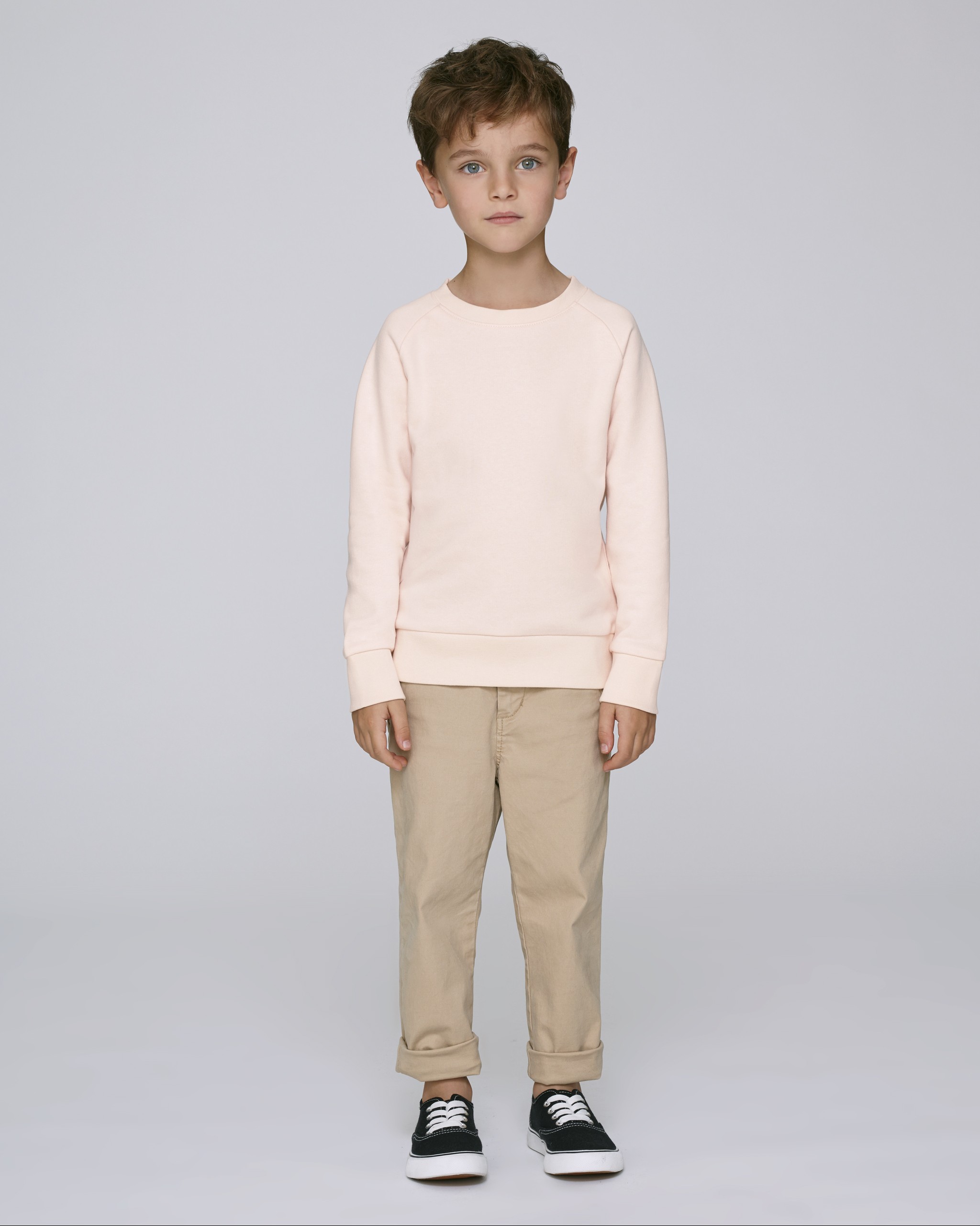 Sweat-shirt coton bio col rond enfant