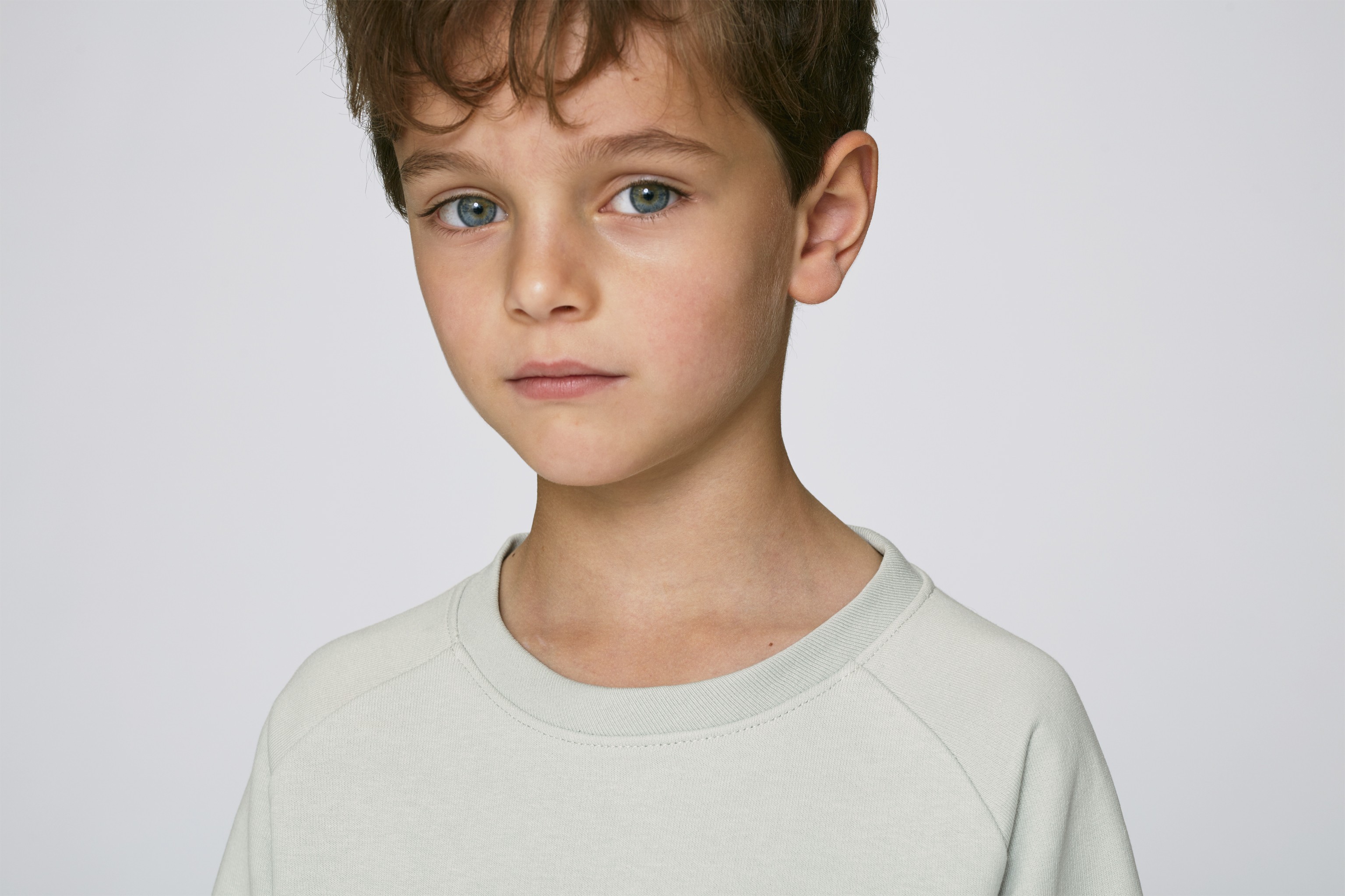 Sweat-shirt coton bio col rond enfant -