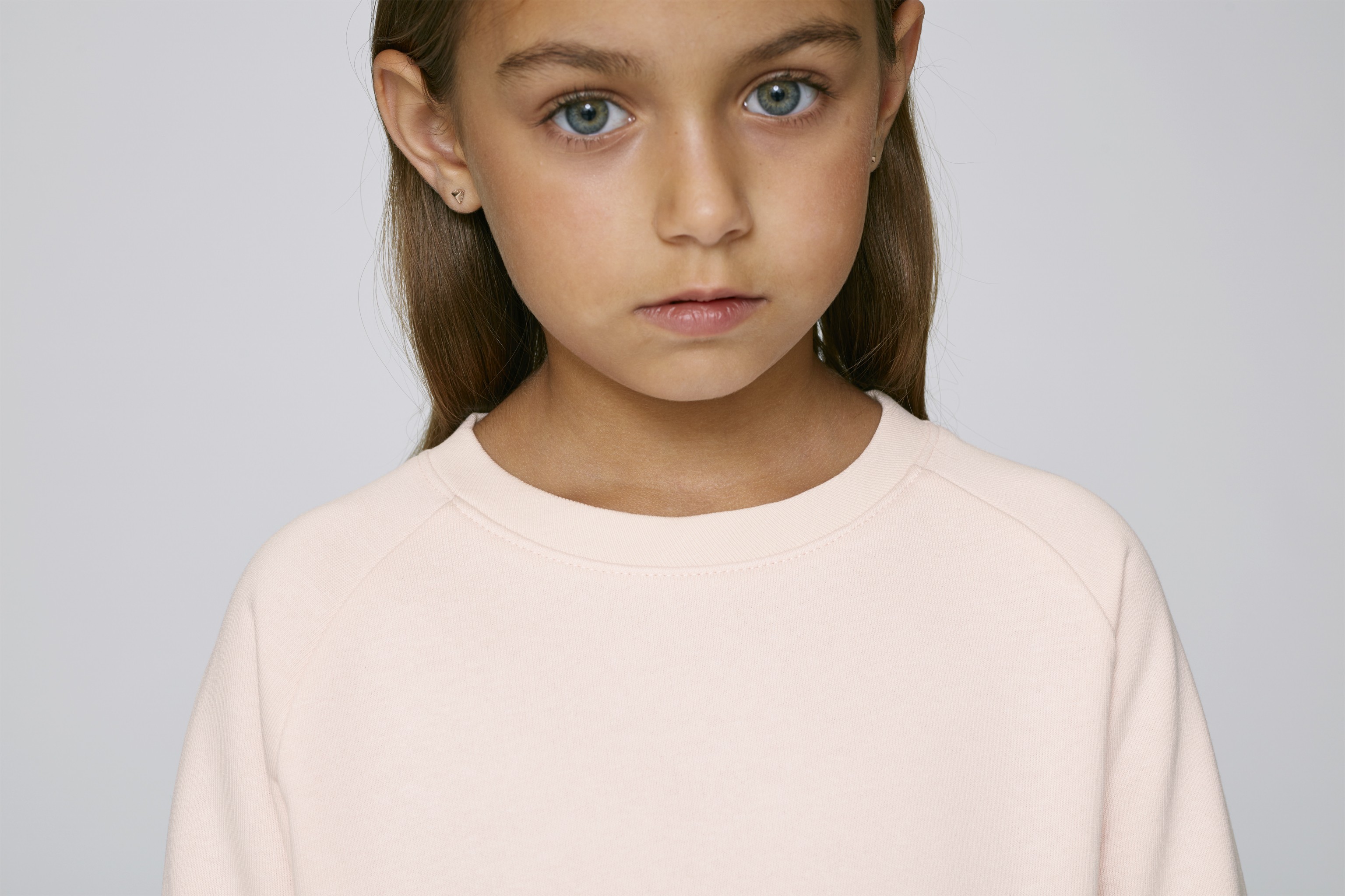 Sweat-shirt coton bio col rond enfant -