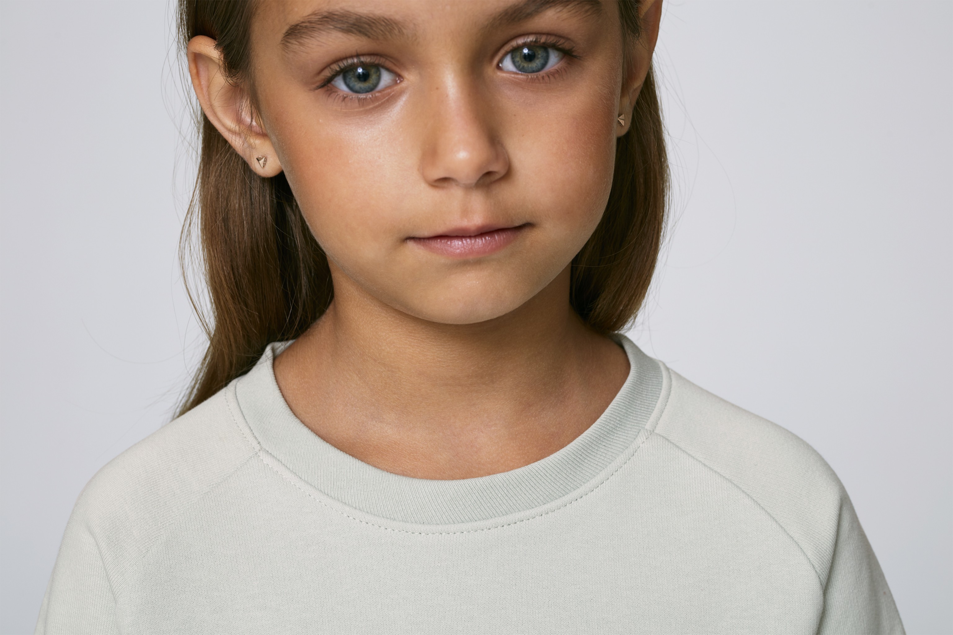 Sweat-shirt coton bio col rond enfant -