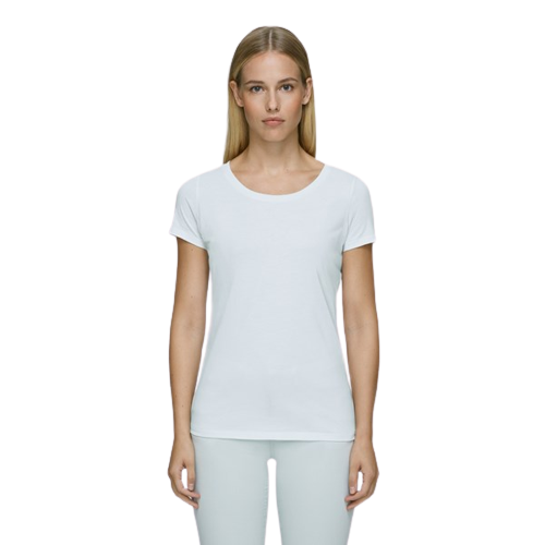 T-shirt 100% coton bio col danseuse