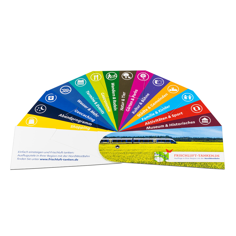 Eventail publicitaire en papier - 5