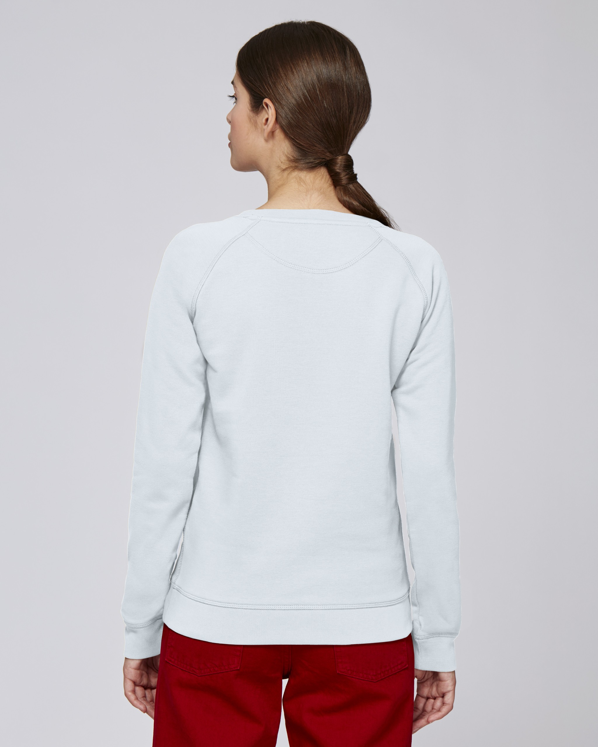 Sweatshirt en coton bio à col rond