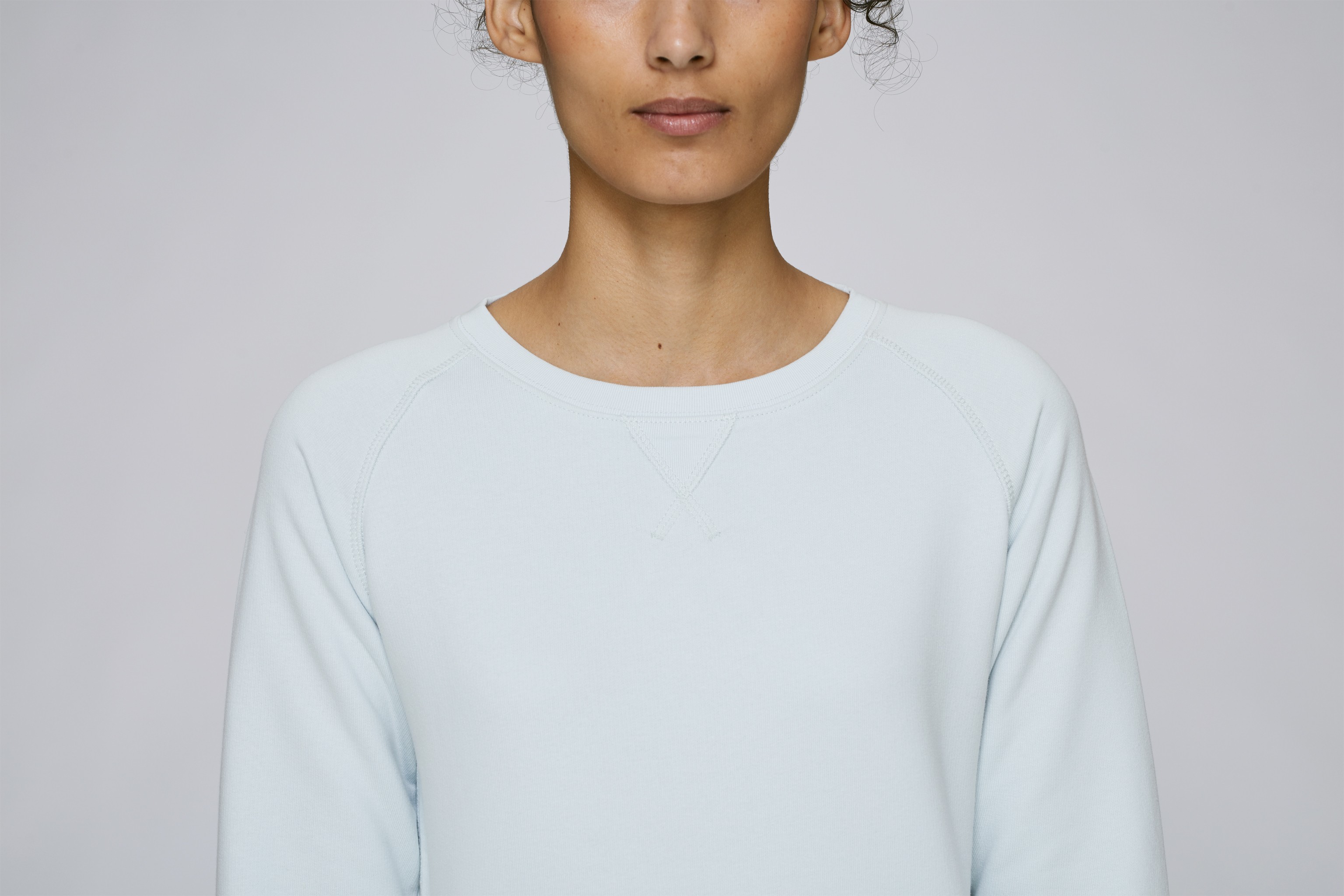 Sweatshirt en coton bio à col rond -