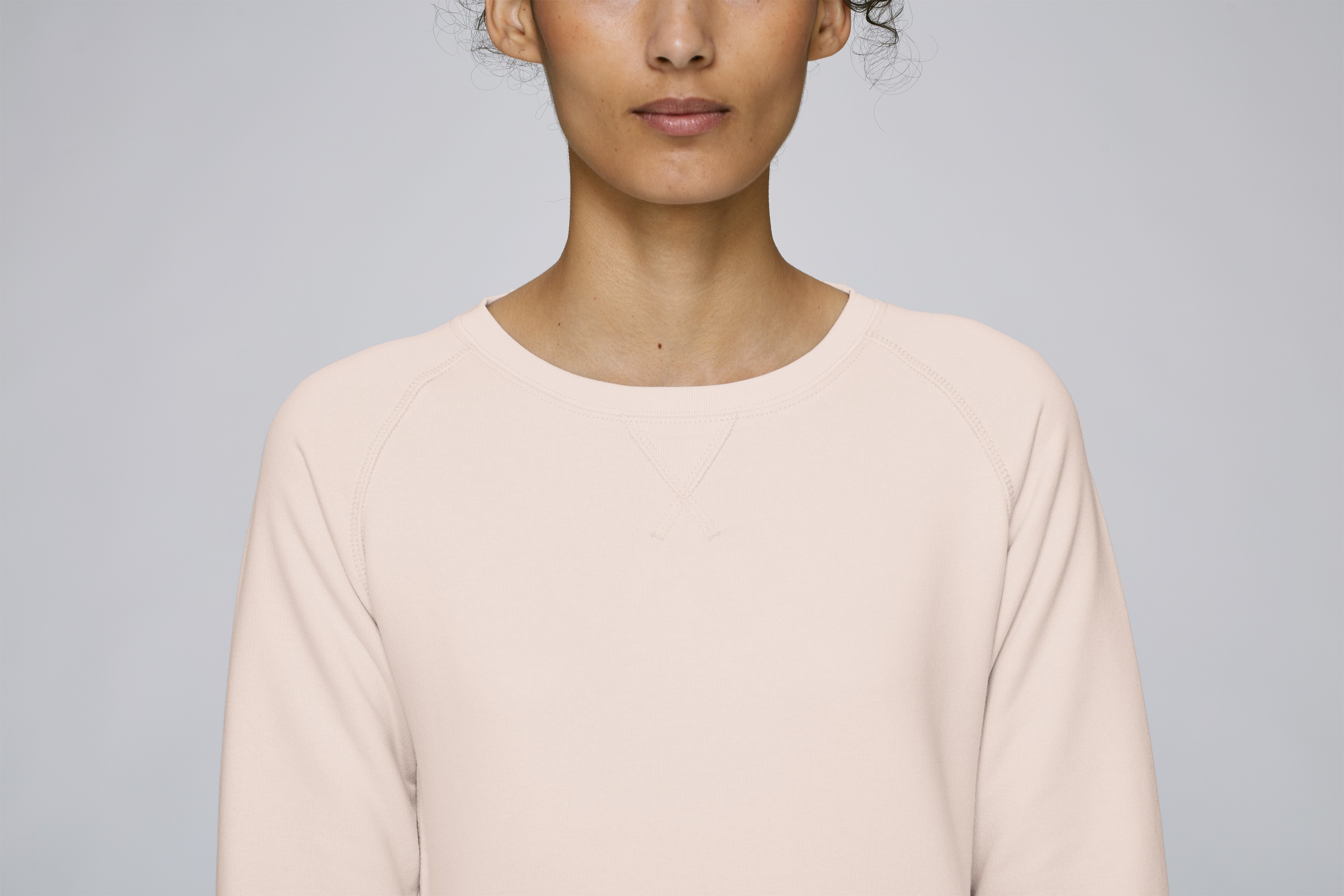 Sweatshirt en coton bio à col rond -