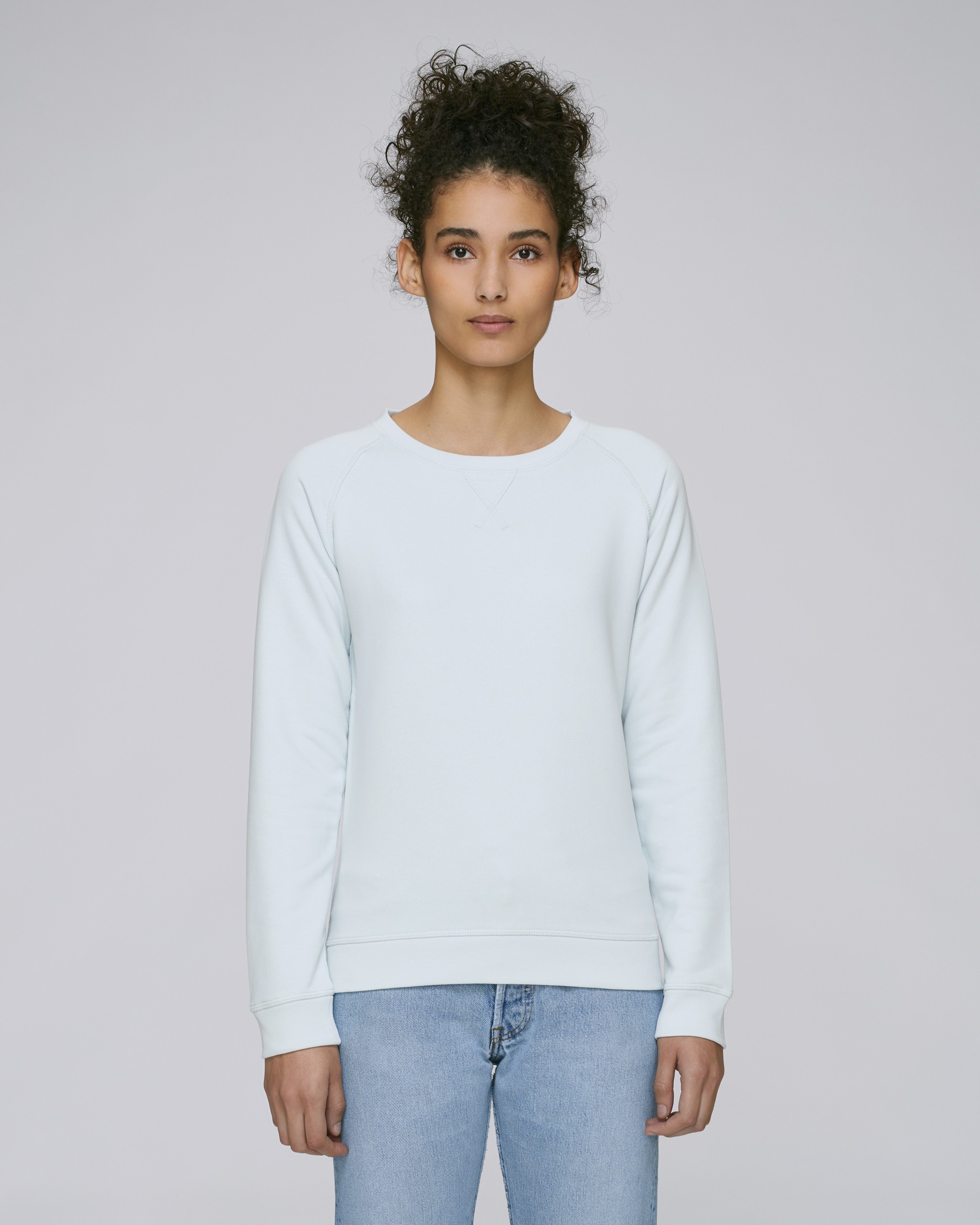 Sweatshirt en coton bio à col rond -