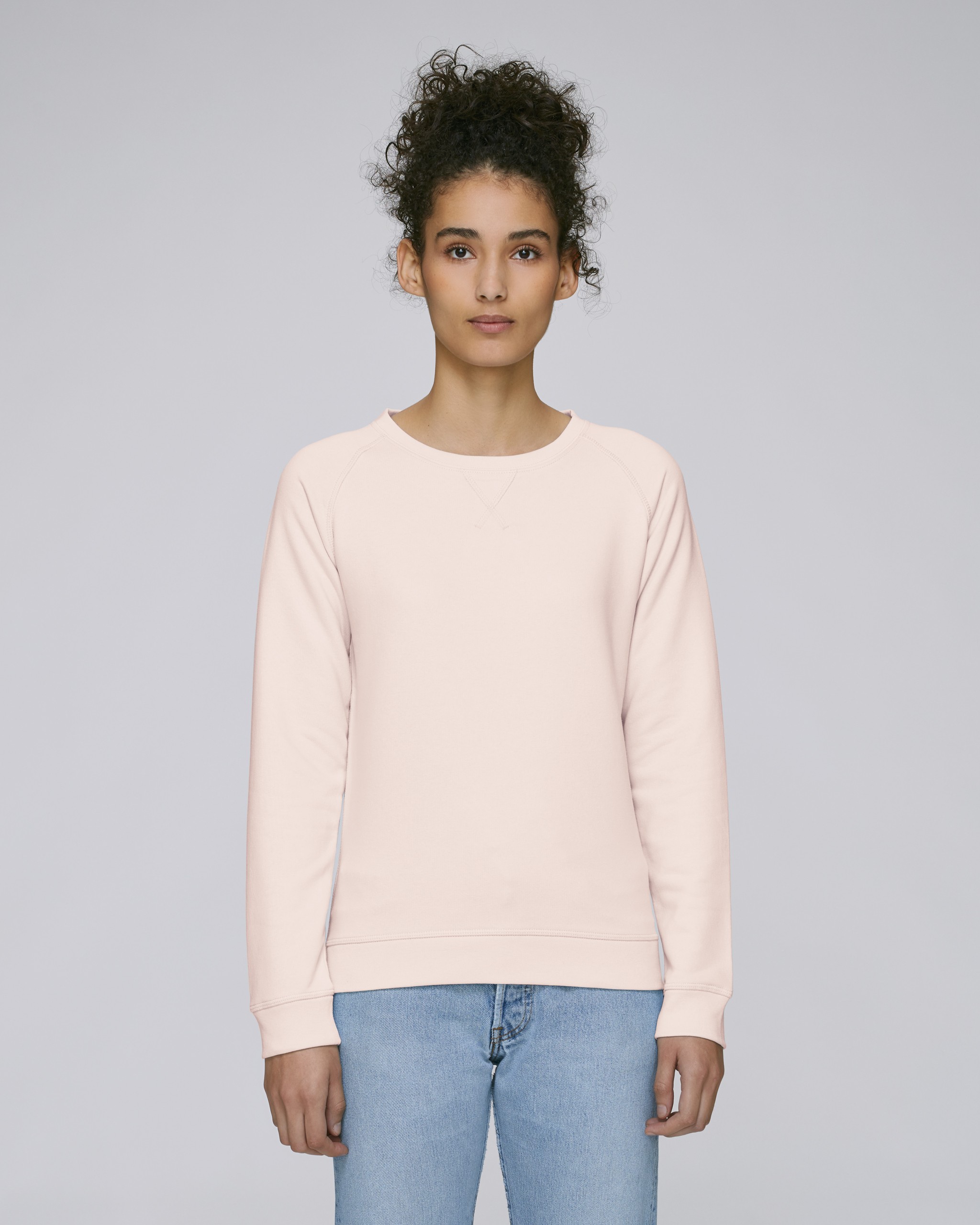 Sweatshirt en coton bio à col rond -