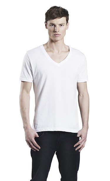 T-Shirt homme col V - coton bio - 1