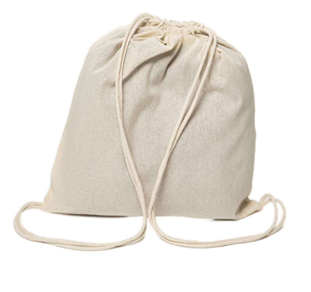 Sac à dos en coton bio (38 x 42 cm)