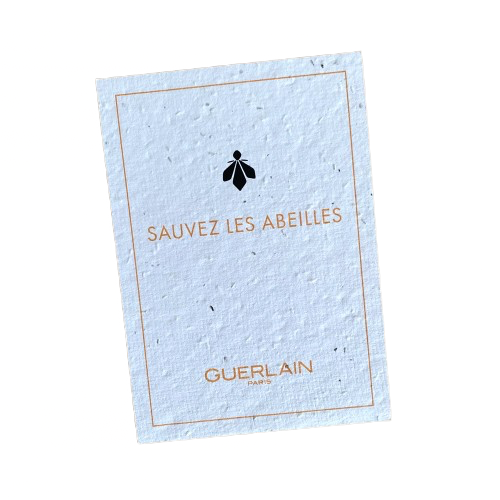 Flyer en papier ensemencé à planter - format A6 - 2