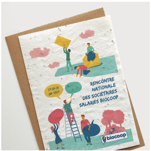 Flyer en papier ensemencé, à planter - format A4 - 2