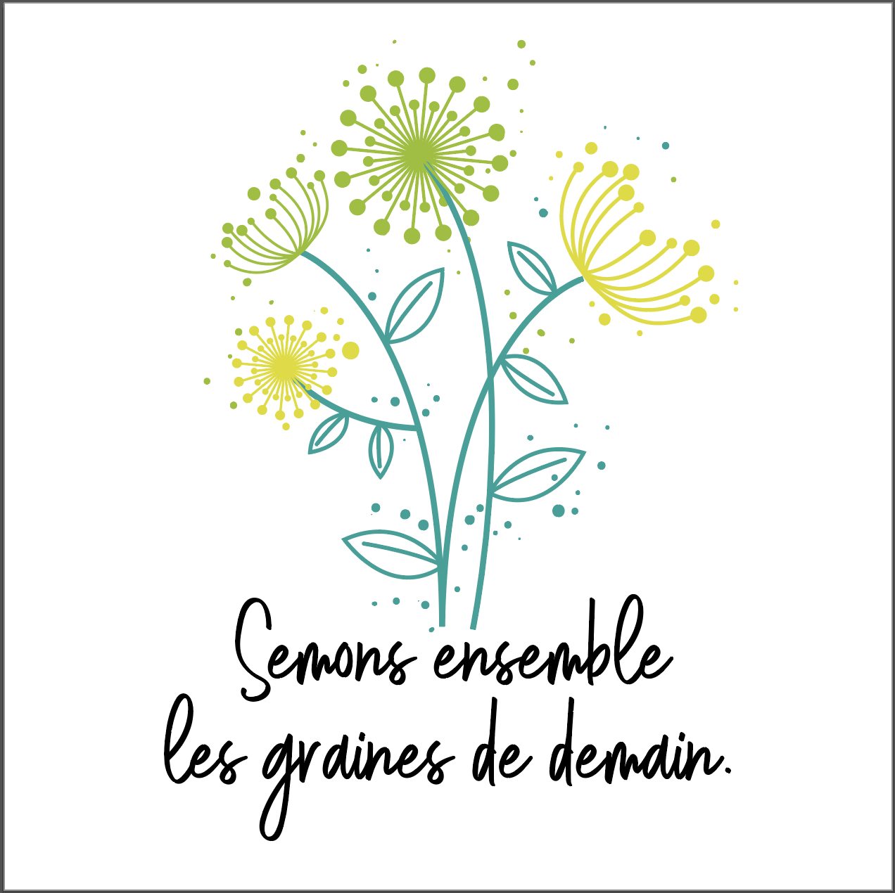 Carte carrée pliée en papier ensemencé à planter - 3