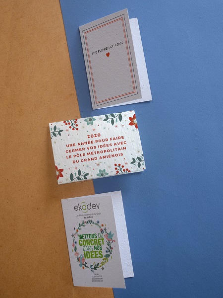 Carte ensemencée pliable (portrait ou paysage) - Format A5 ou A6 - 8