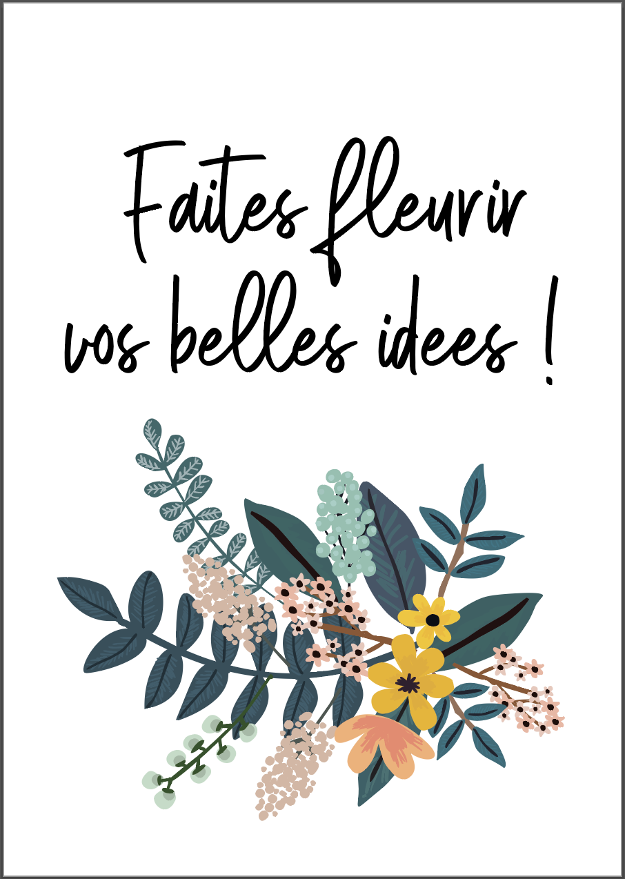 Carte ensemencée pliable (portrait ou paysage) - Format A5 ou A6 - 3