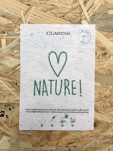 Flyer ensemencé à planter - format A6 - 3