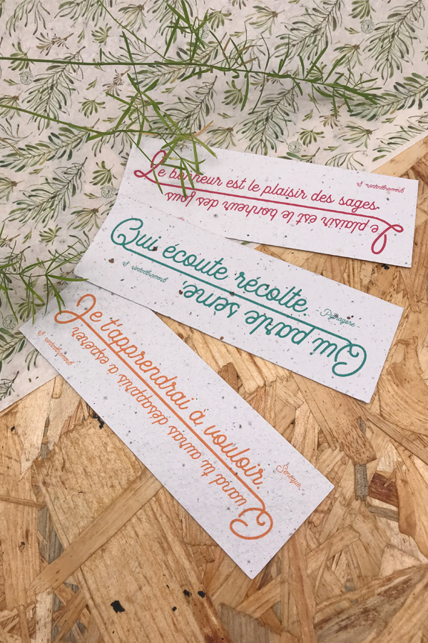 Marque page ensemencé personnalisable - 5