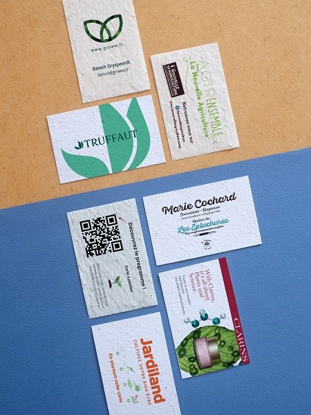 Cartes De Visite En Papier Ensemence A Planter Dream Act Pro