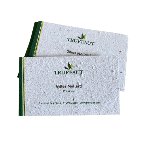 Carte de visite en papier ensemencé à planter - 3