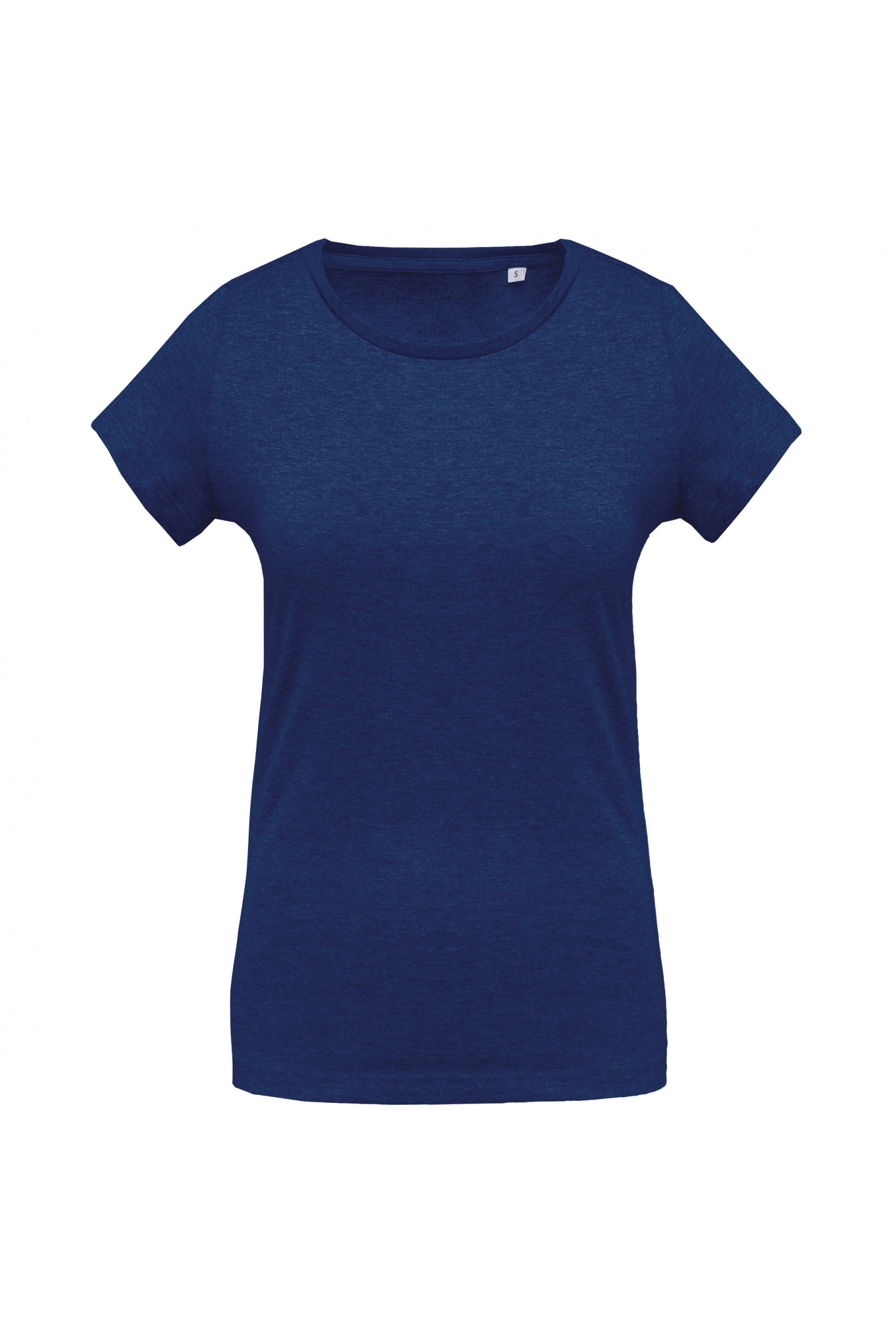 T-shirt coton bio col rond femme - Blanc -