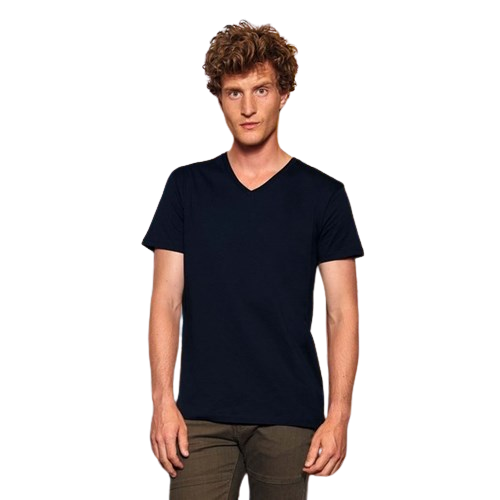 T-shirt homme 100% coton bio - col V
