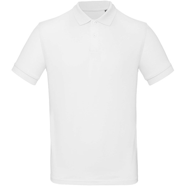 Polo homme 100% coton bio - blanc - 2