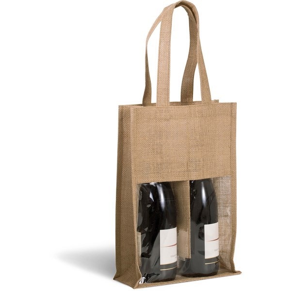 Sac porte bouteilles en jute