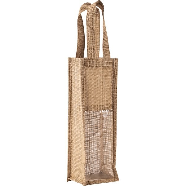 Sac porte bouteille en jute