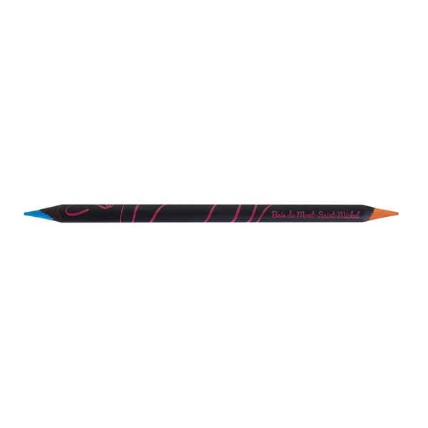 Crayon bicolore Prestige Black fluo 17,6 cm orange