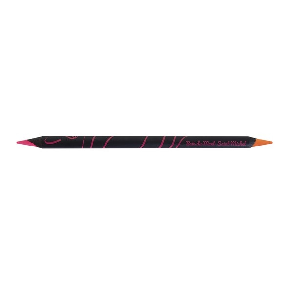 Crayon bicolore Prestige Black fluo 17,6 cm orange
