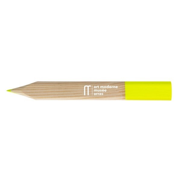 Crayon fluo jaune surligneur marquage tampographie