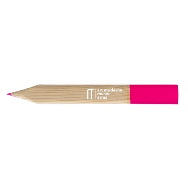 Crayon fluo rose surligneur marquage tampographie