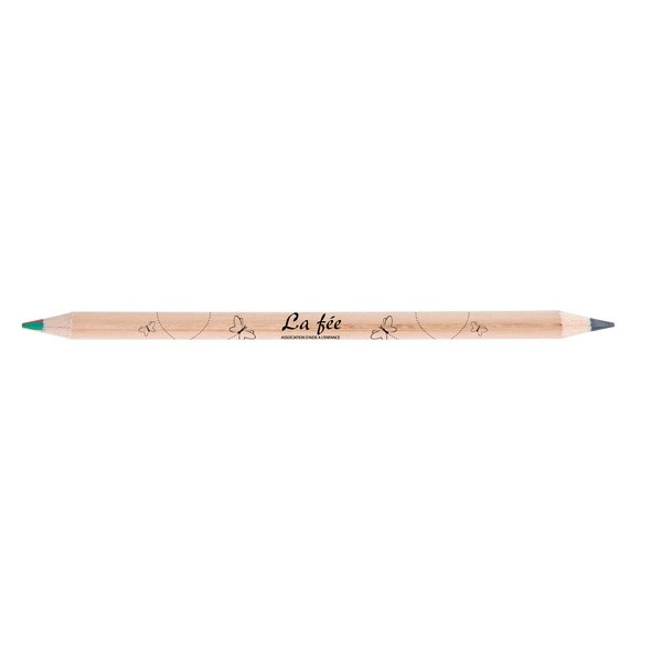 Crayon bicolore mine graphite-4 couleurs 17,6 cm
