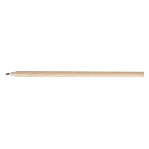 Crayon bois de peuplier rond 17,6 cm tête coupée