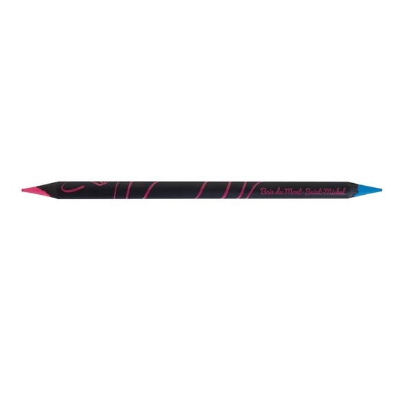 Crayon bicolore Prestige Black fluo 17,6 cm rose