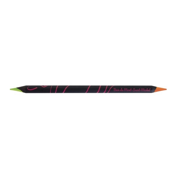 Crayon bicolore Prestige Black fluo 17,6 cm vert
