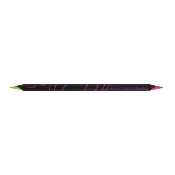 Crayon bicolore Prestige Black fluo 17,6 cm vert