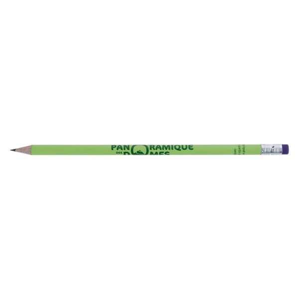 Crayon Eco rond 17,6 cm pantone tête avec Gomme