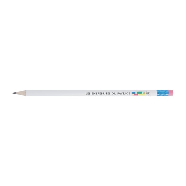 Crayon Eco rond 17,6 cm pantone tête avec Gomme