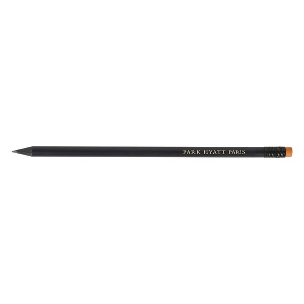 Crayon bois teinté rond 17,6 cm - tête à Gomme