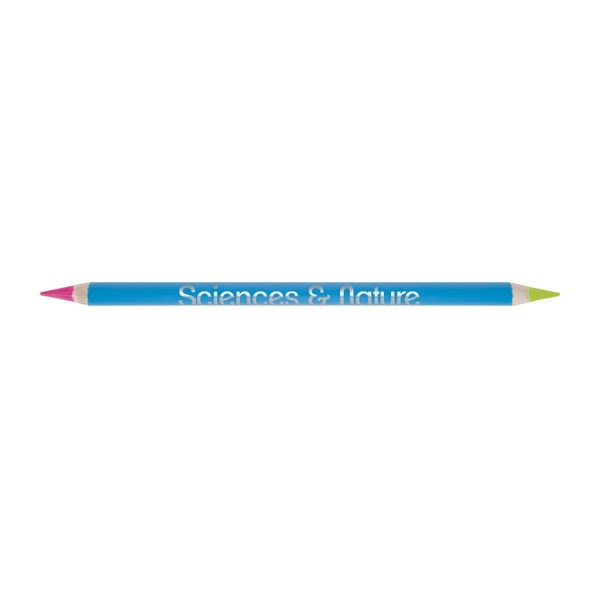 Crayon bicolore Prestige pantone fluo 17,6 cm