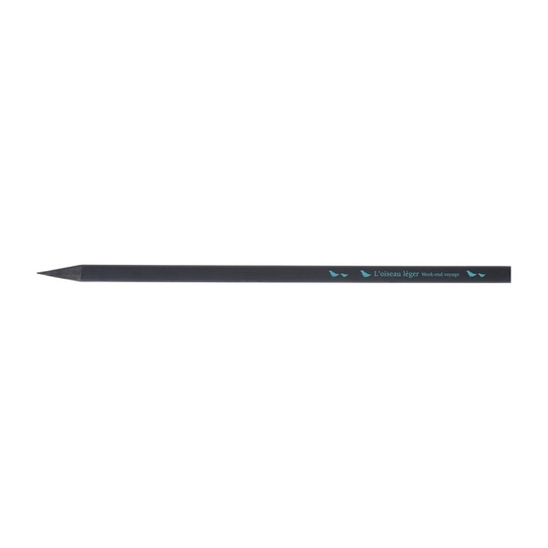 Crayon bois teinté carré 17,6 cm tête coupée
