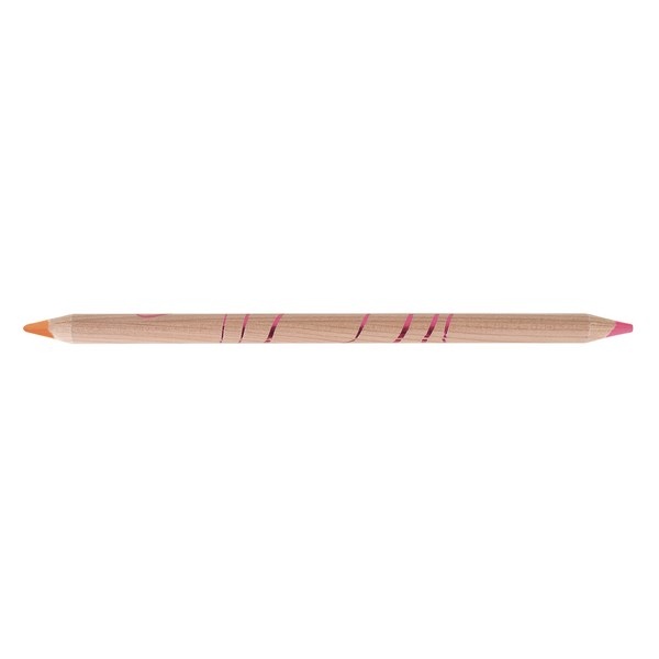Crayon bicolore Prestige fluo 17,6 cm orange