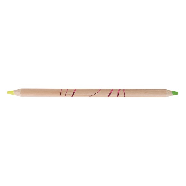Crayon bicolore Prestige fluo 17,6 cm jaune