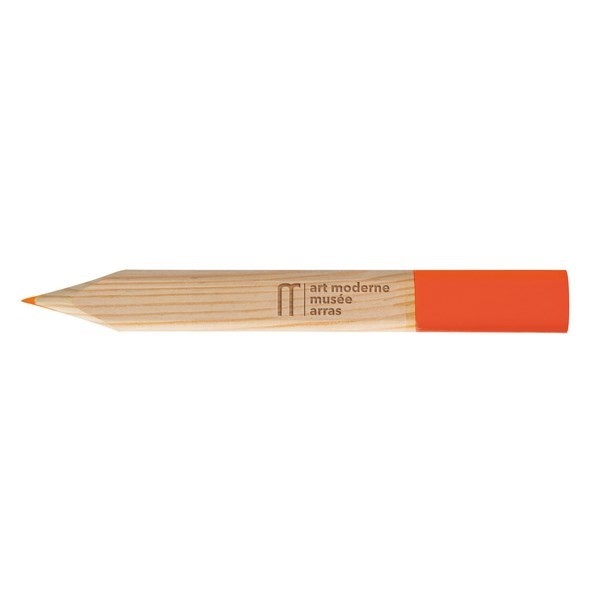 Crayon fluo orange surligneur gravure laser