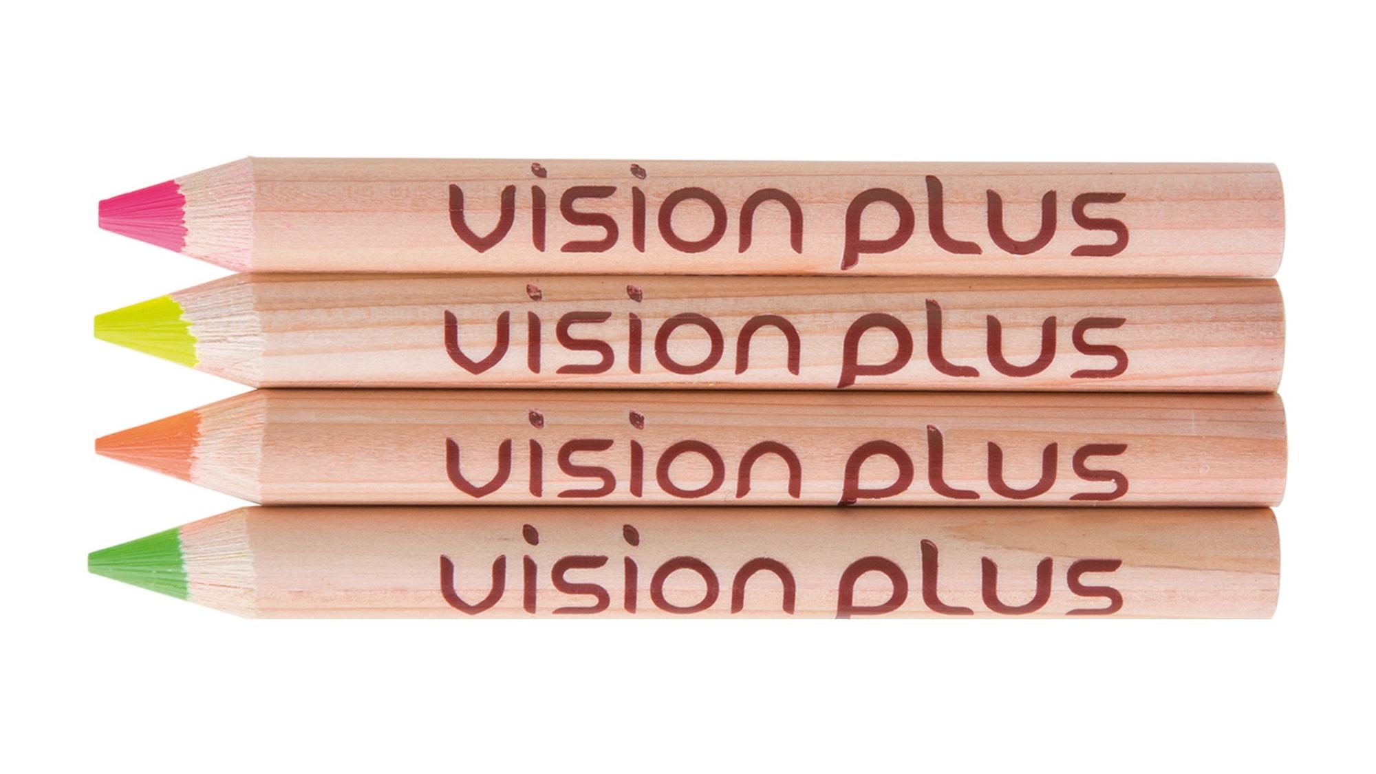 Sachet 4 crayons surligneurs naturel 8,7cm